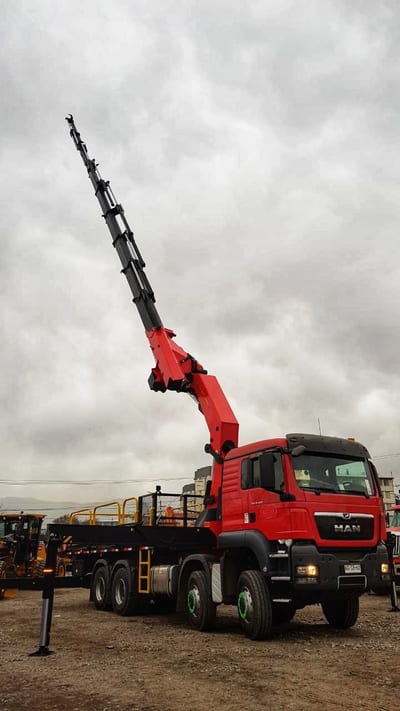 Camión Pluma MAN 8×8 grúa 20 ton